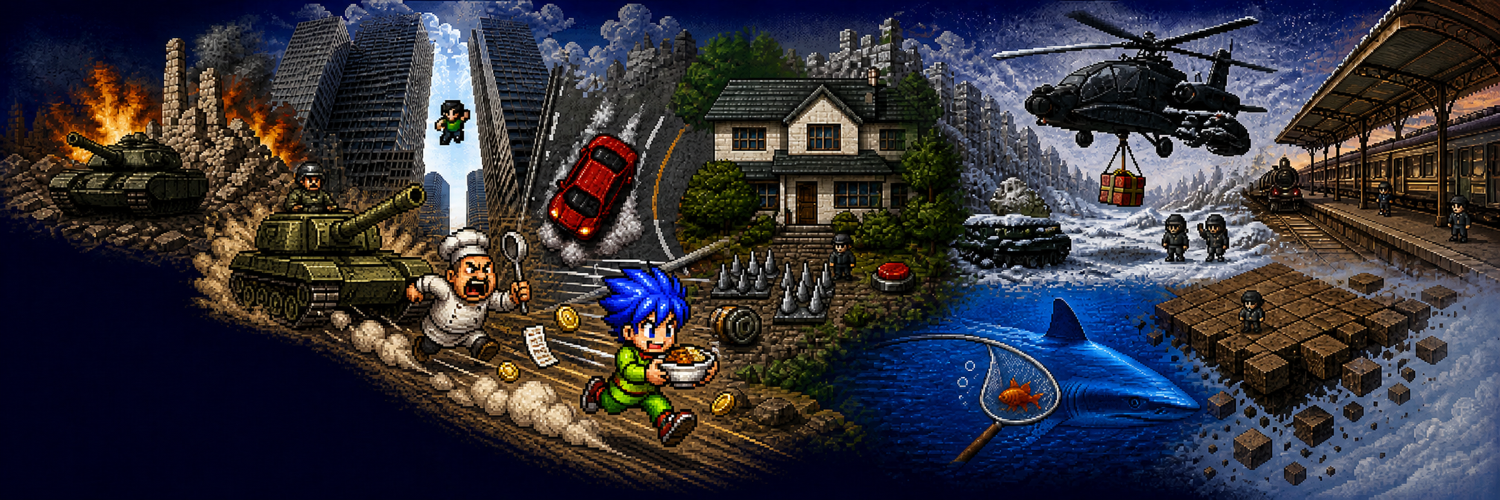 SCGF.NETのゲーム作品を描いたキービジュアル